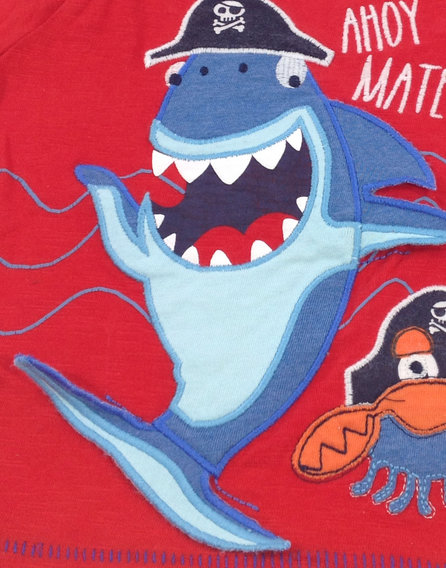 Rebel cápa mintás baba póló