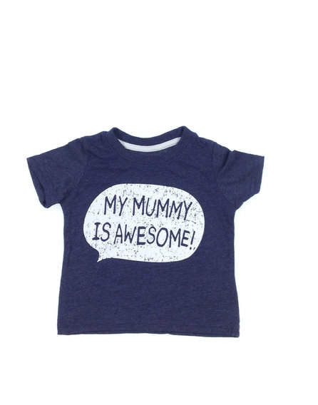 Rebel nyomott feliratos baba póló