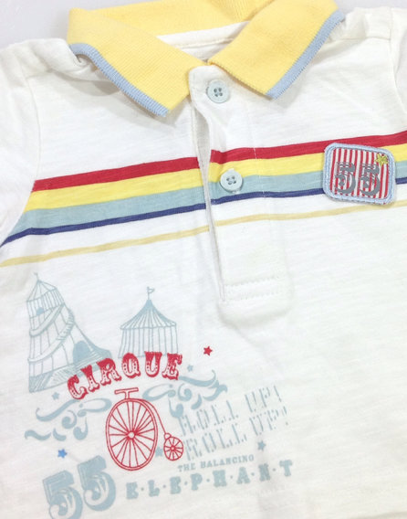 Mamas & Papas cirkusz mintás baba póló