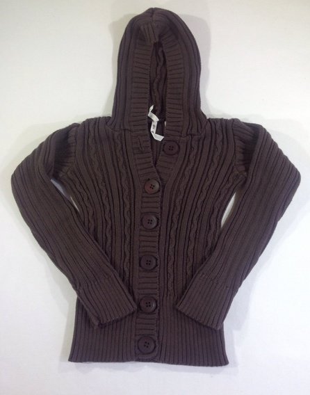 Okaidi vastag kötött lányka hosszított kardigán