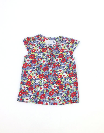 TU virág mintás baba póló
