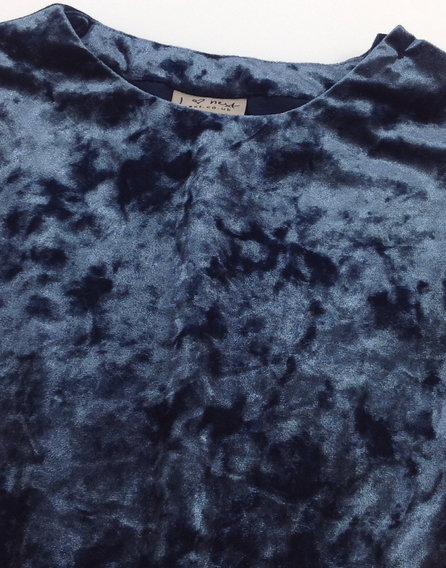 Next zöldeskék bársony rövidnadrágos alklami ruha