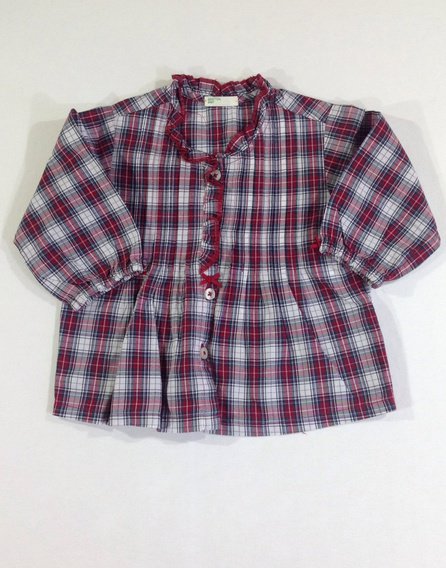 Benetton kockás blúz