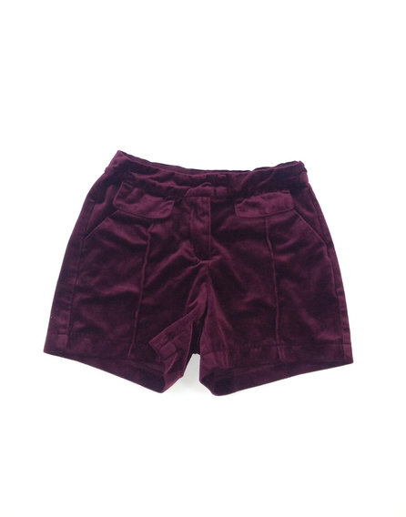 Next bordó bársony rövidnadrág