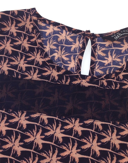 New Look pálmafa mintás kislány blúz