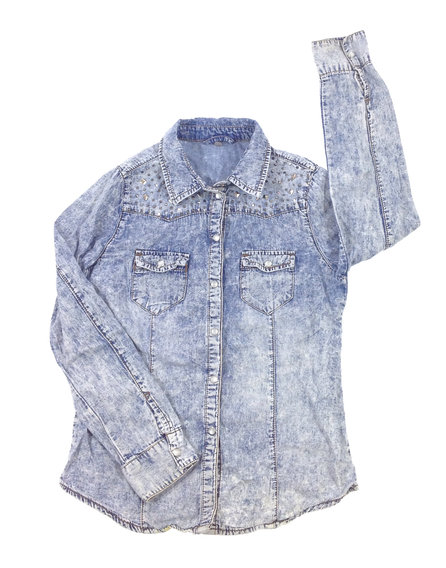 Denim Co koptatott kislány farmering