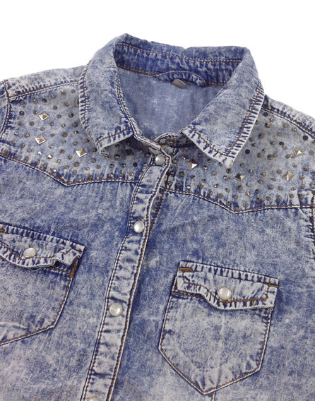 Denim Co koptatott kislány farmering