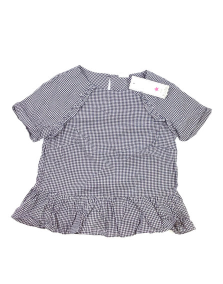 F&F apró kockás lányka póló