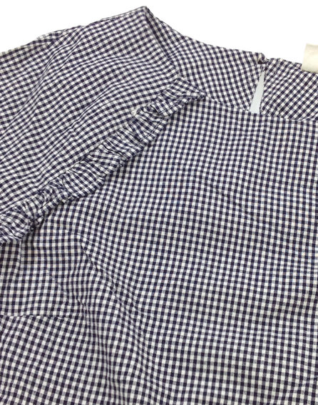 F&F apró kockás lányka póló