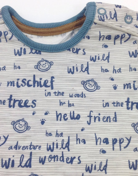 George majom mintás baba felső