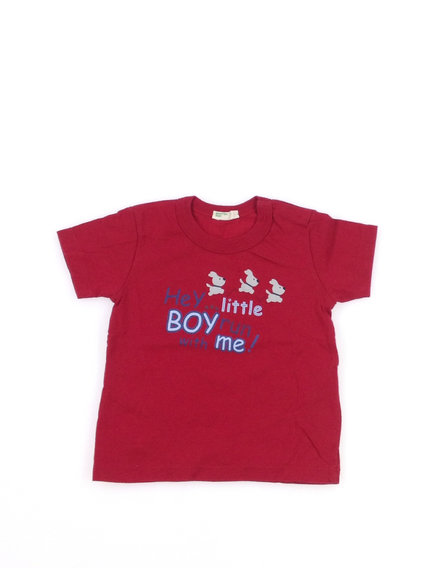 Benetton feliratos piros baba póló