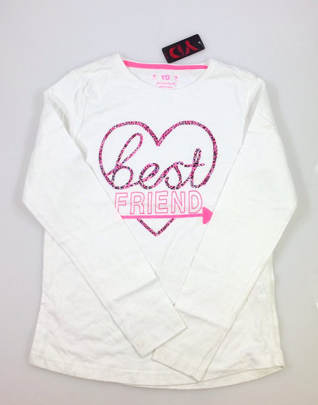 YD szív mintás lány felső