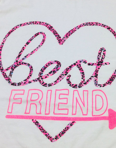 YD szív mintás lány felső