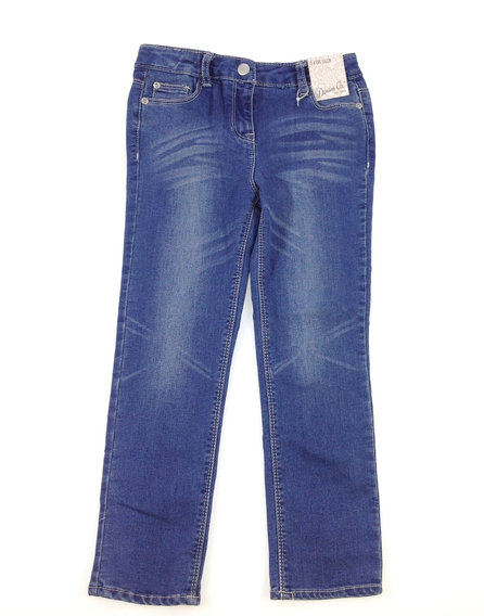 Denim Co. koptatott kislány farmernadrág övvel