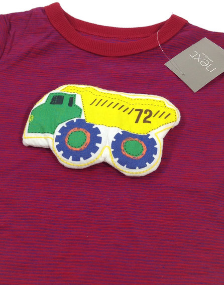 Next jármű mintás baba póló