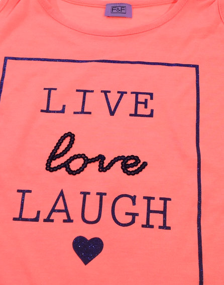 F&F feliratos kislány póló