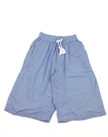 TU kék mintás lány térdnadrág