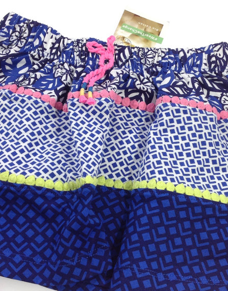 Palomino kék mintás kislány szoknya