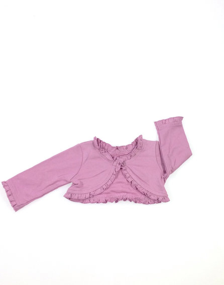 Matalan mályva színű baba boleró