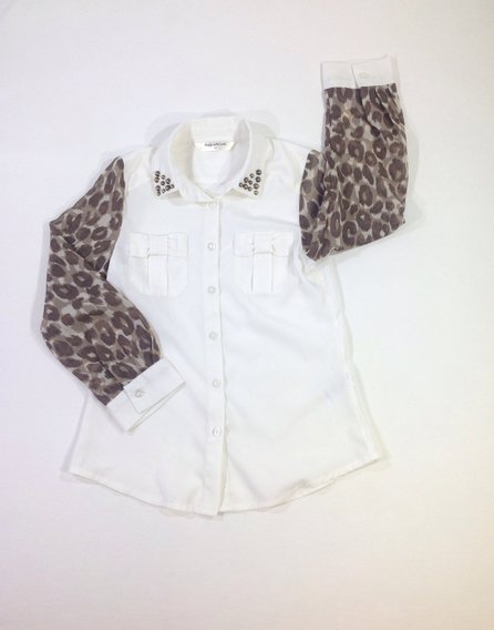 Matalan muszlin kislány blúz