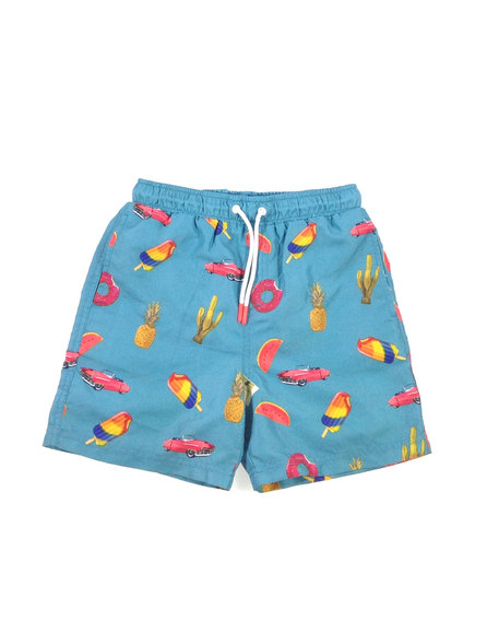 F&F nyári mintás kisfiú fürdőnadrág