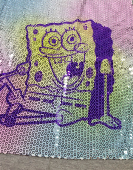 Nickelodeon színes fllitteres lány atléta