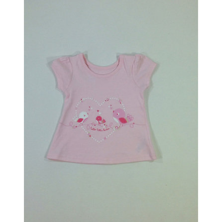 George madárka mintás baba póló