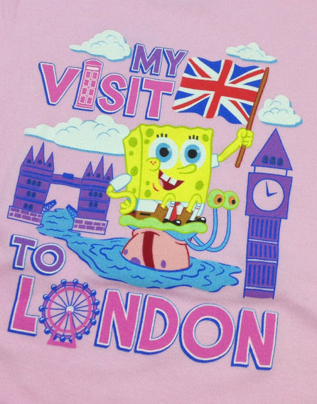 Nickelodeon rózsaszín Spongyabobos napozó