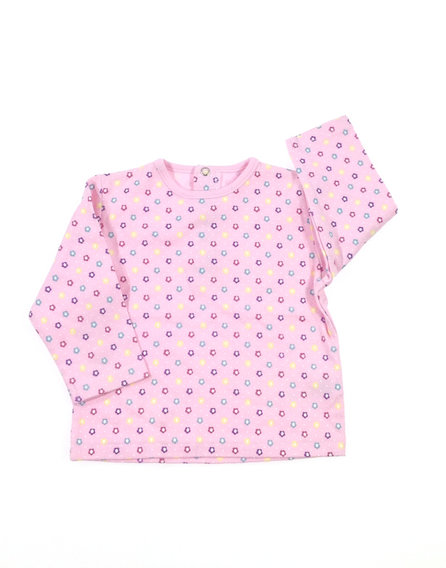 St. Bernard apró virág mintás baba felső