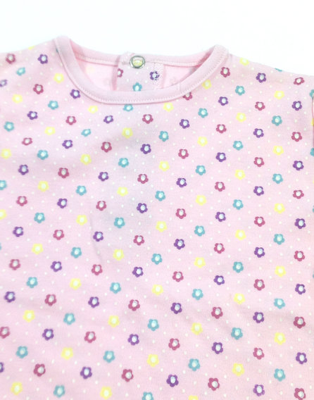 St. Bernard apró virág mintás baba felső