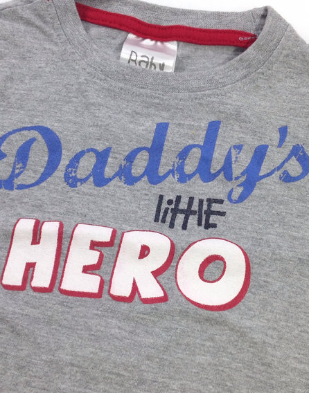 Baby nyomott feliratos baba felső