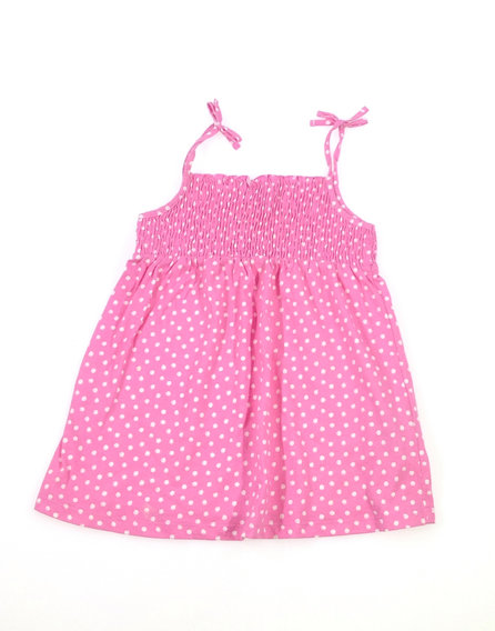 Rózsaszín pöttyös kislány top