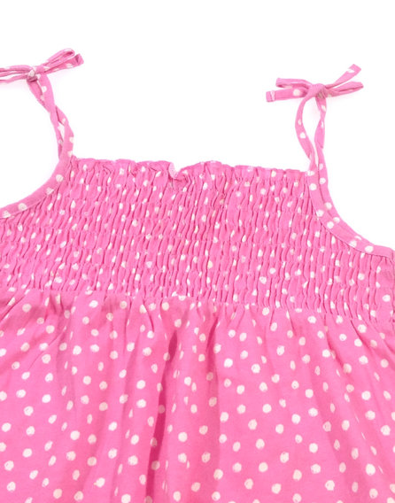 Rózsaszín pöttyös kislány top