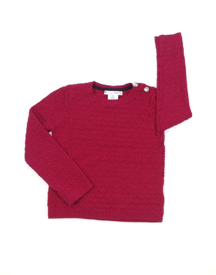 Nula Bug bordó kislány pulóver