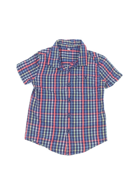 Marks & Spencer kockás rövidujjú kisfiú ing