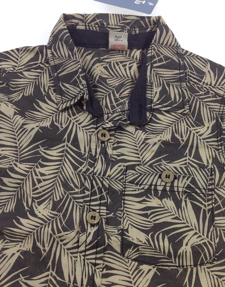 TU levél mintás kisfiú ing