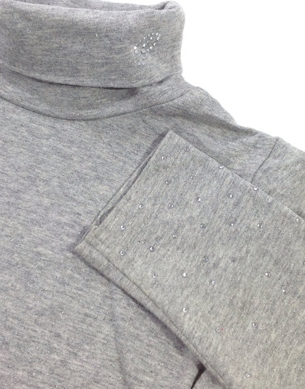 Pampolina szürke kislány garbó