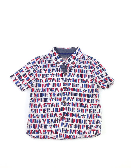 Next betű mintás baba ing