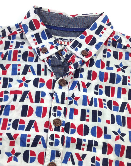 Next betű mintás baba ing