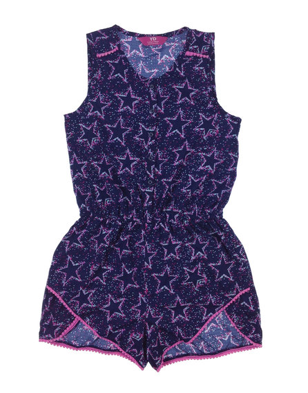 Young Dimension sötétkék színű csillag mintás kislány overál
