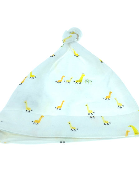 Next fehér zsiráf mintás baba sapka