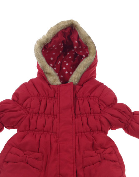 George piros színű kislány télikabát