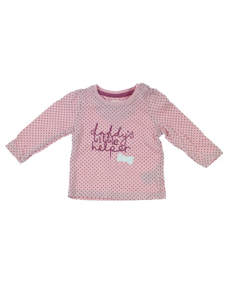 Mothercare rózsaszín pöttyös baba felső