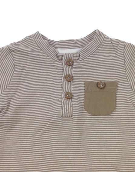 Tu barna csíkos baba felső