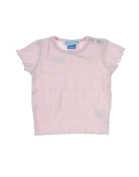 John Lewis babarózsaszín póló