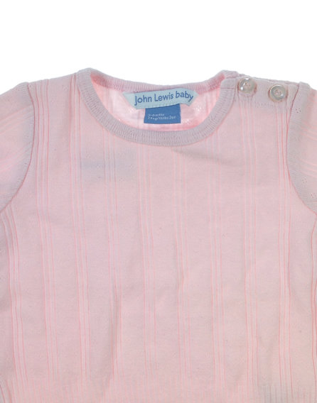 John Lewis babarózsaszín póló