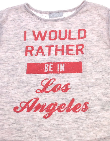 Matalan vékony feliratos kislány póló