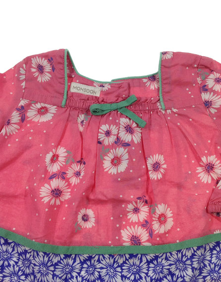 Monsoon virág mintás baba felső