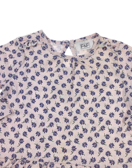 F&F apró virág mintás baba felső