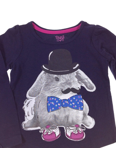 Y.d. vidám nyuszi mintás felső